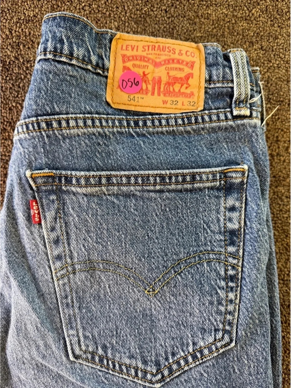 2019 Levi’s 541 Athletic Taper Jeans Men’s 32x32 Distressed Ripped Camo Y2K